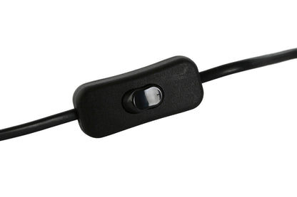 Lampara Sobremesa Resina 35X21_7X29 Rino Negro