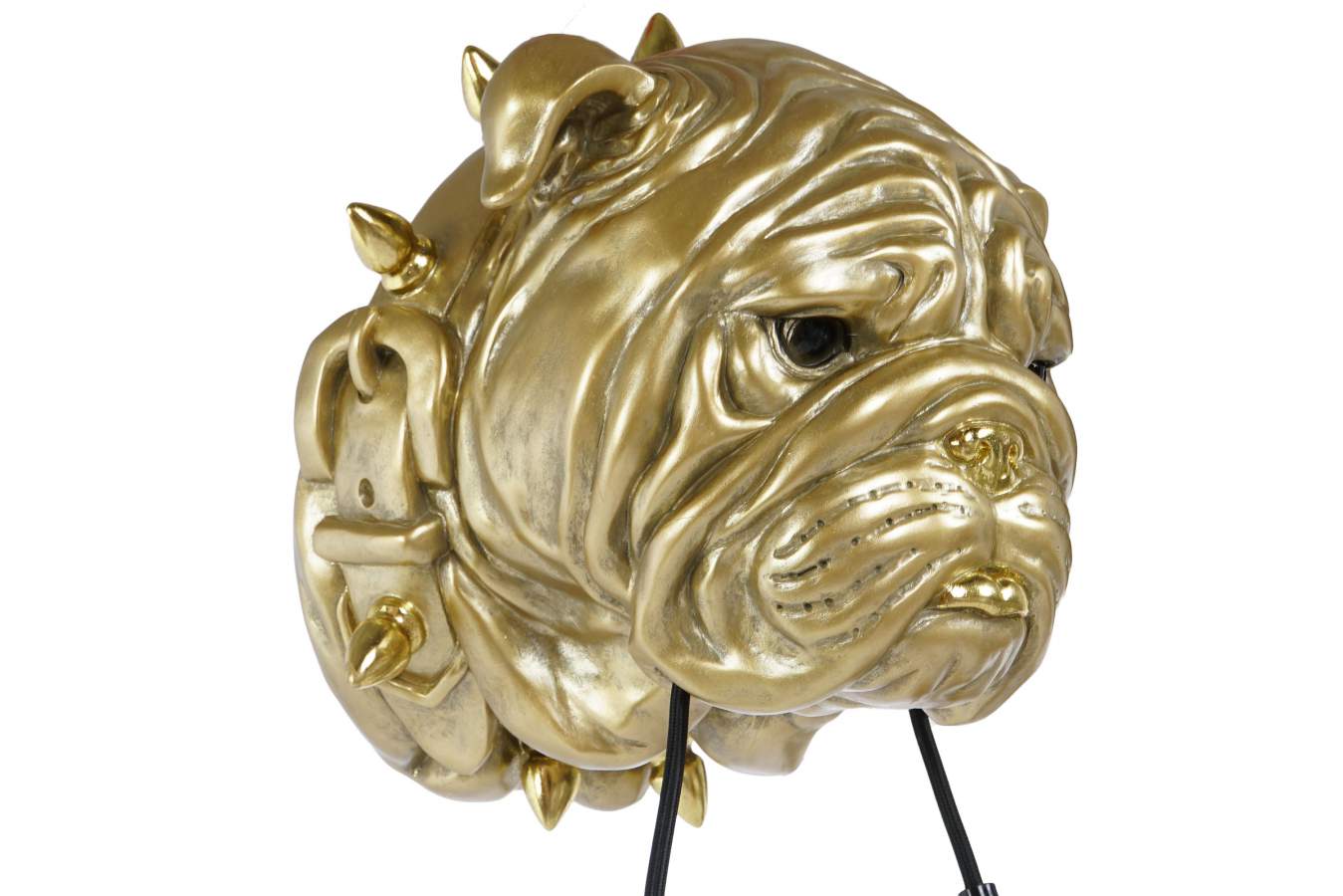 Lampara Aplique Resina 25X23X29 Bulldog Dorado
