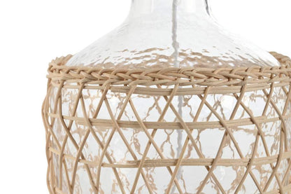 Lampara Sobremesa Cristal Cuerda 28X28X45
