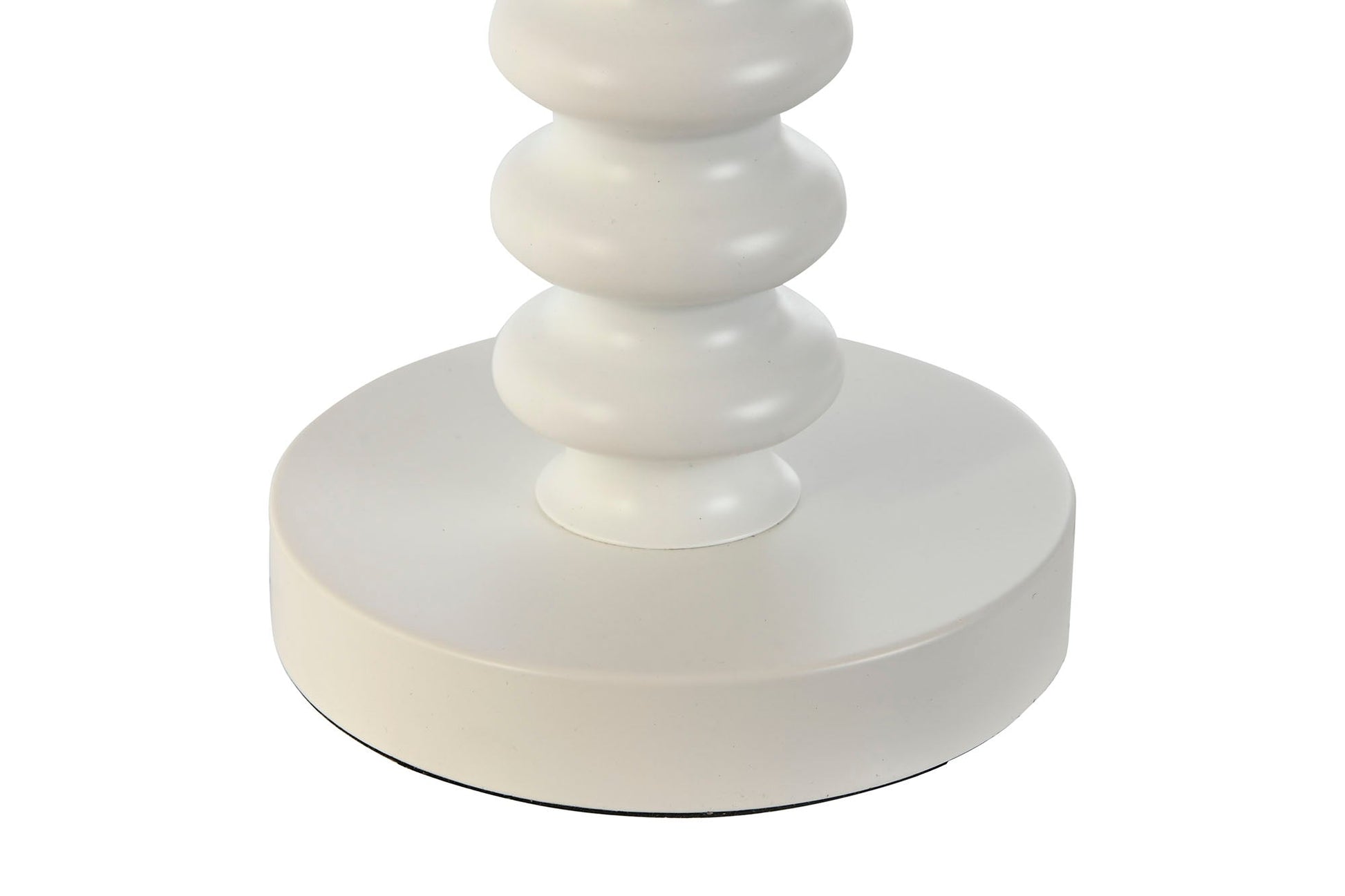 Lampara Sobremesa Metal Poliester 30X30X50 Blanco