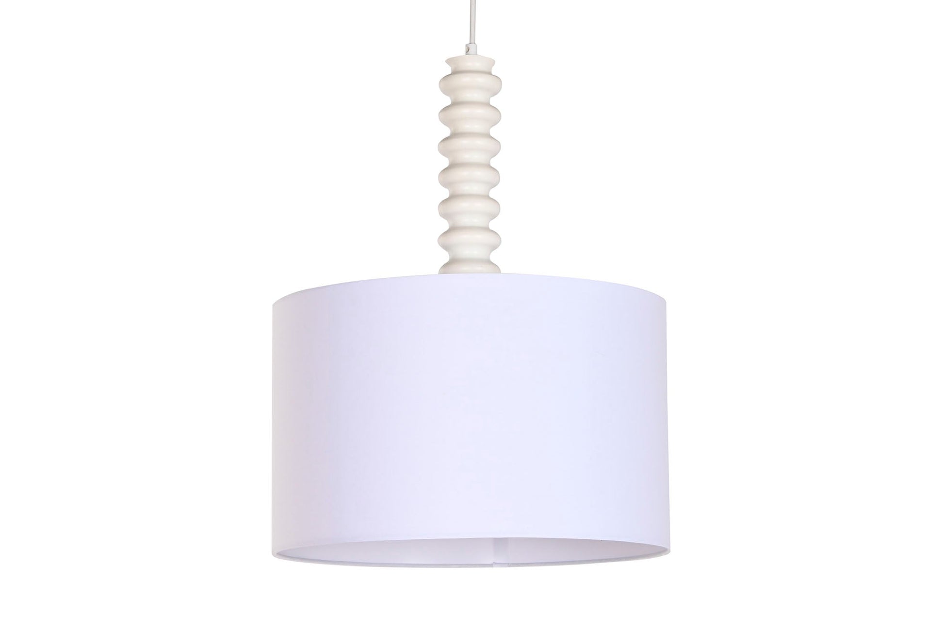 Lampara Techo Hierro Poliester 40X40X50 Blanco