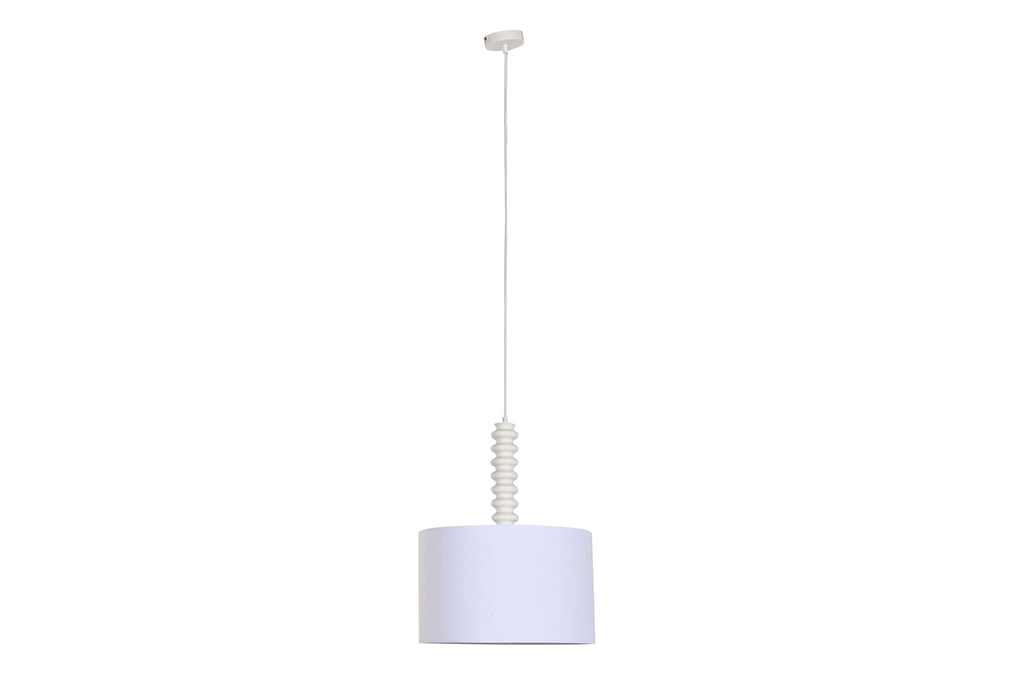 Lampara Techo Hierro Poliester 40X40X50 Blanco
