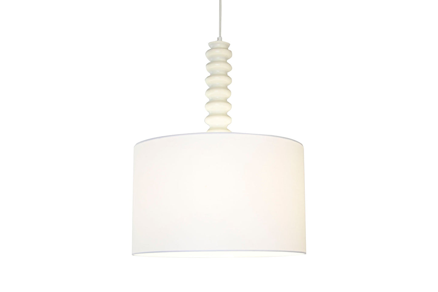 Lampara Techo Hierro Poliester 40X40X50 Blanco