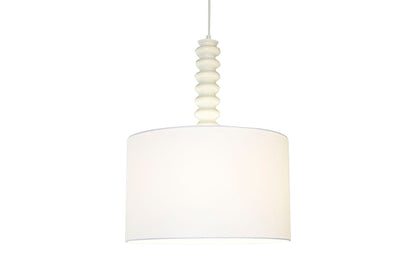 Lampara Techo Hierro Poliester 40X40X50 Blanco