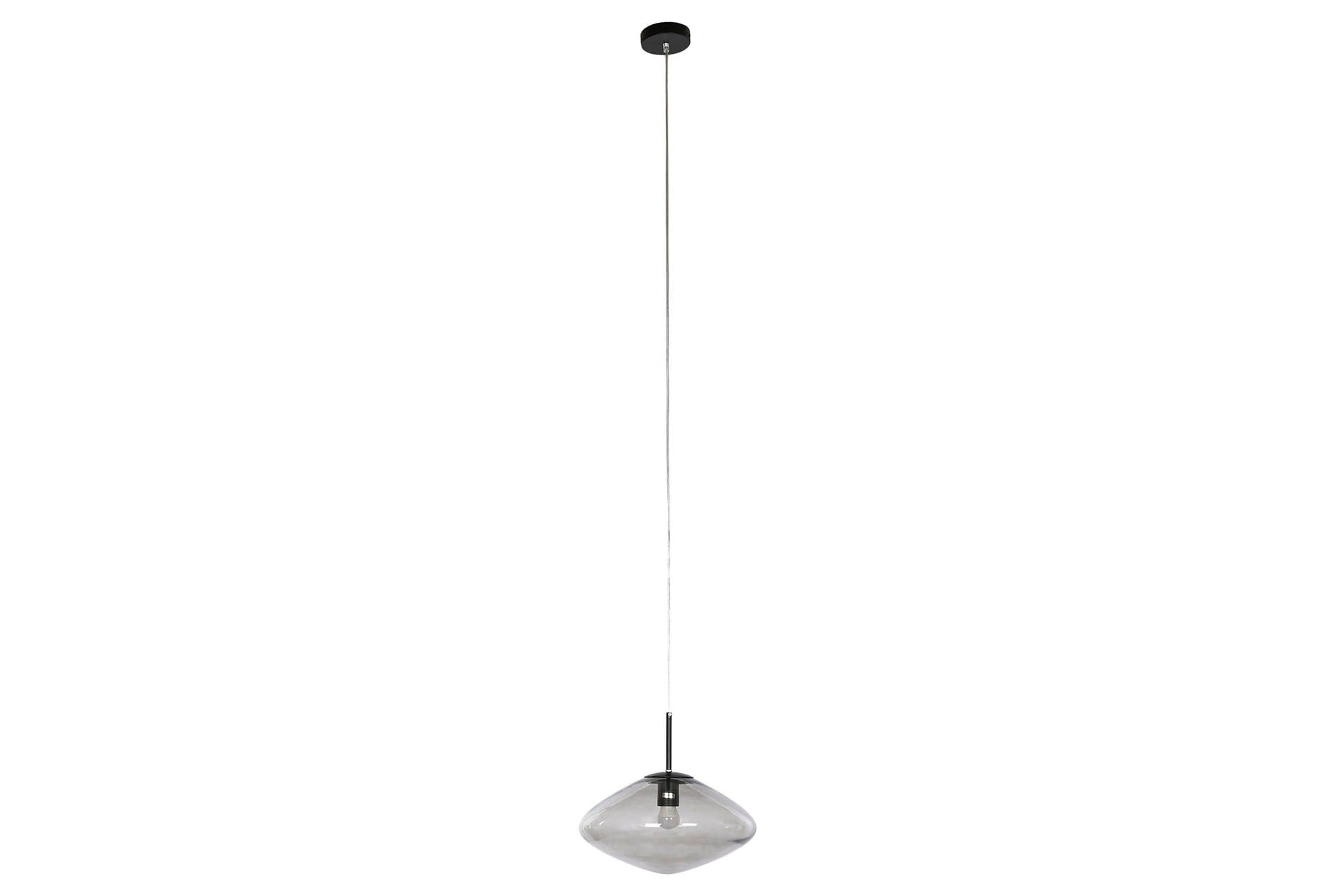 Lampara Techo Cristal 36X36X20 Gris