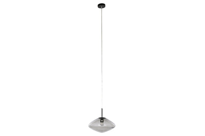 Lampara Techo Cristal 36X36X20 Gris
