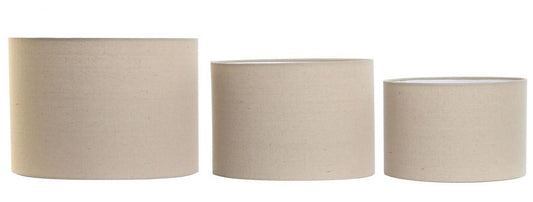 Pantalla Set 3 Lino Metal 40X40X28 E27 Para Techo