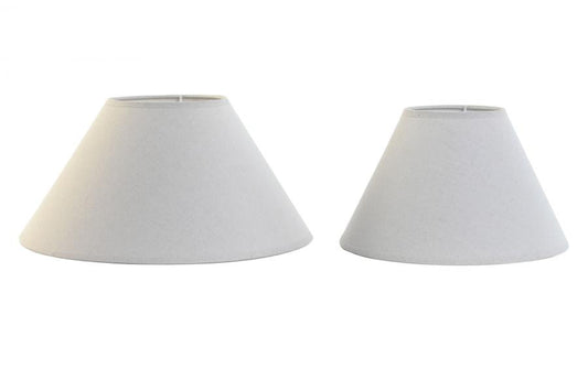 Pantalla Set 2 Lino 45X45X21 E27 Para Sobremesa O