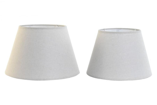 Pantalla Set 2 Lino 40X40X25 E27 Para Sobremesa O