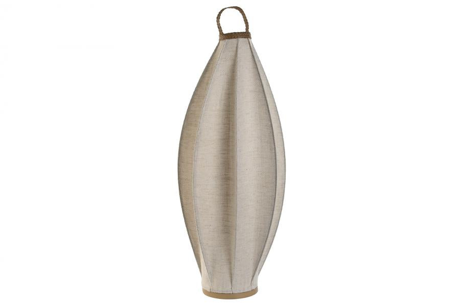 Lampara Pie Lino Cuerda 38X38X100 Natural
