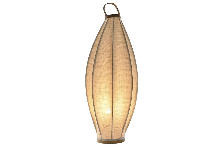 Lampara Pie Lino Cuerda 38X38X100 Natural