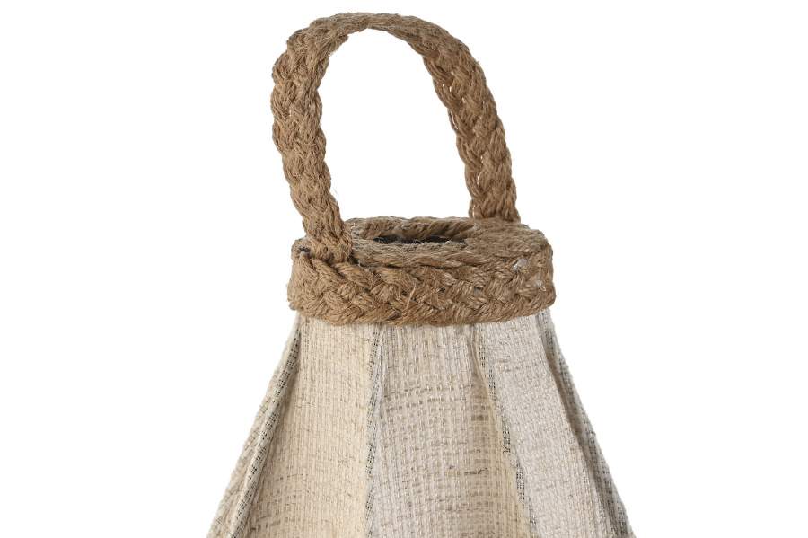 Lampara Sobremesa Lino Cuerda 25X25X60 Natural