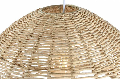 Lampara Techo Fibra Metal 55X43X28 Natural