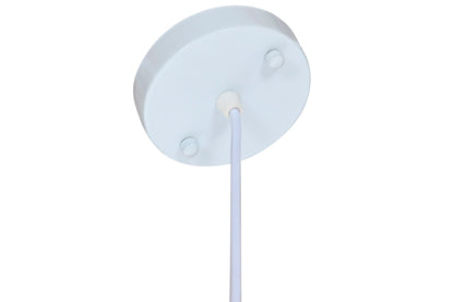 Lampara Techo Fibra Metal 53X42X32 Marron Claro