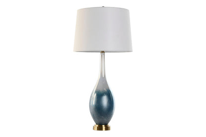 Lampara Sobremesa Cristal Lino 40X40X78 Bicolor