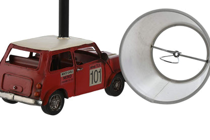 Lampara Sobremesa Metal Lino 27X20X13 Coche Rojo