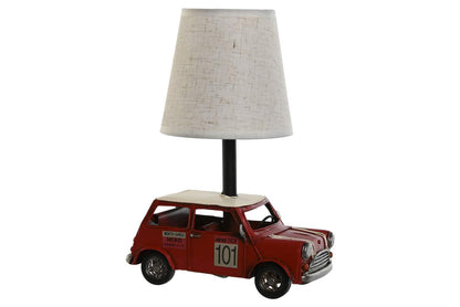 Lampara Sobremesa Metal Lino 27X20X13 Coche Rojo