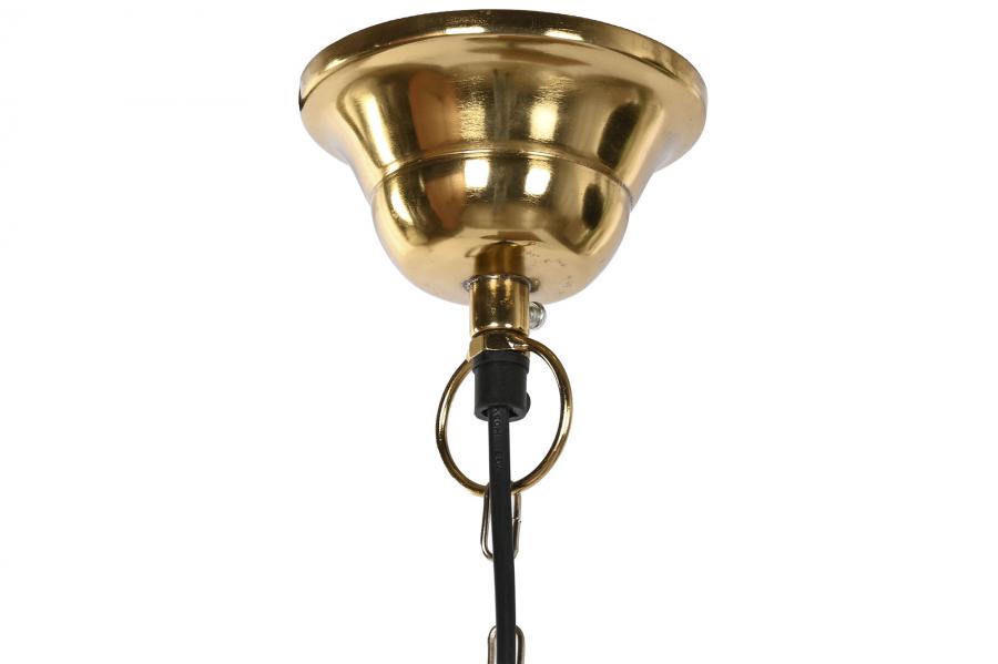 Lampara Techo Hierro 26X26X24 Desgastado Dorado