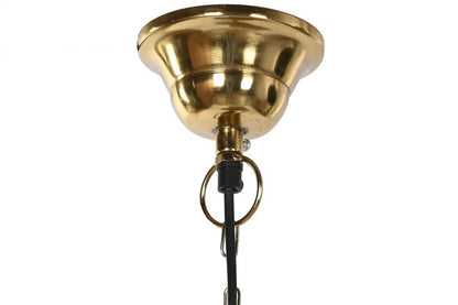 Lampara Techo Hierro 26X26X24 Desgastado Dorado