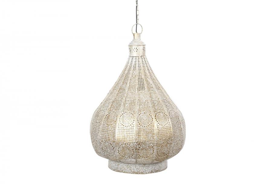 Lampara Techo Metal 40X40X55 18Cm_ Blanco