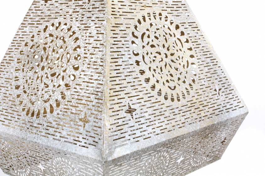 Lampara Techo Metal 29X26X40 Blanco