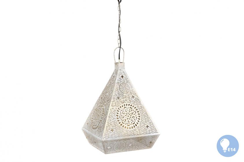 Lampara Techo Metal 29X26X40 Blanco