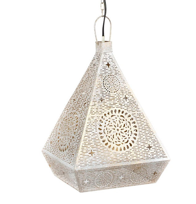 Lampara Techo Metal 29X26X40 Blanco
