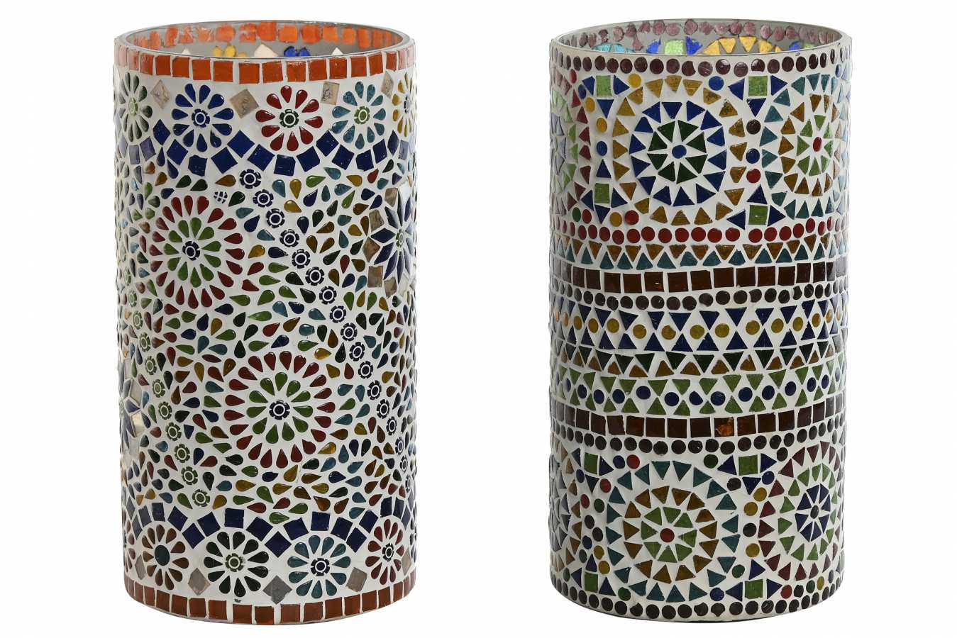 Lampara Sobremesa Cristal 15X15X30 Mosaico 2 Surt.