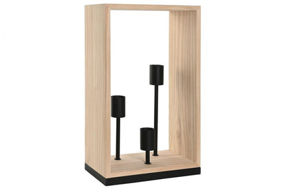 Lampara Sobremesa Pino 30X16X50 Sin Bombillas