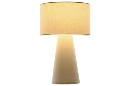 Lampara Sobremesa Poliester Metal 32X32X50_5 Crudo