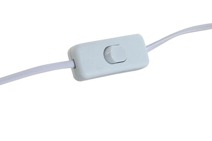 Lampara Sobremesa Porcelana 36X36X62 Ondas Blanco