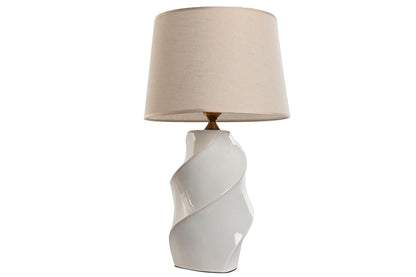 Lampara Sobremesa Porcelana 36X36X62 Espiral