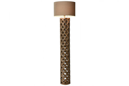 Lampara Pie Mango Poliester 41_5X41_5X158 Natural
