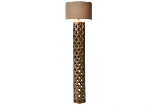 Lampara Pie Mango Poliester 41_5X41_5X158 Natural