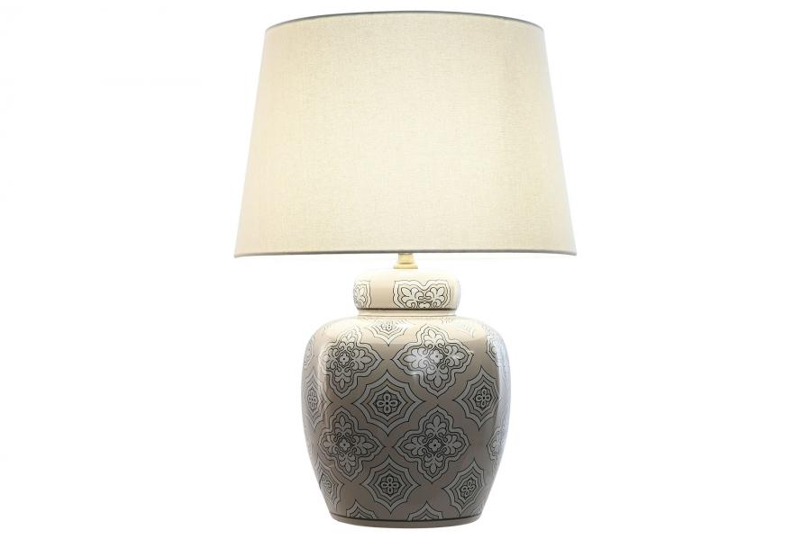 Lampara Sobremesa Ceramica 43_5X43_5X61 Azulejo