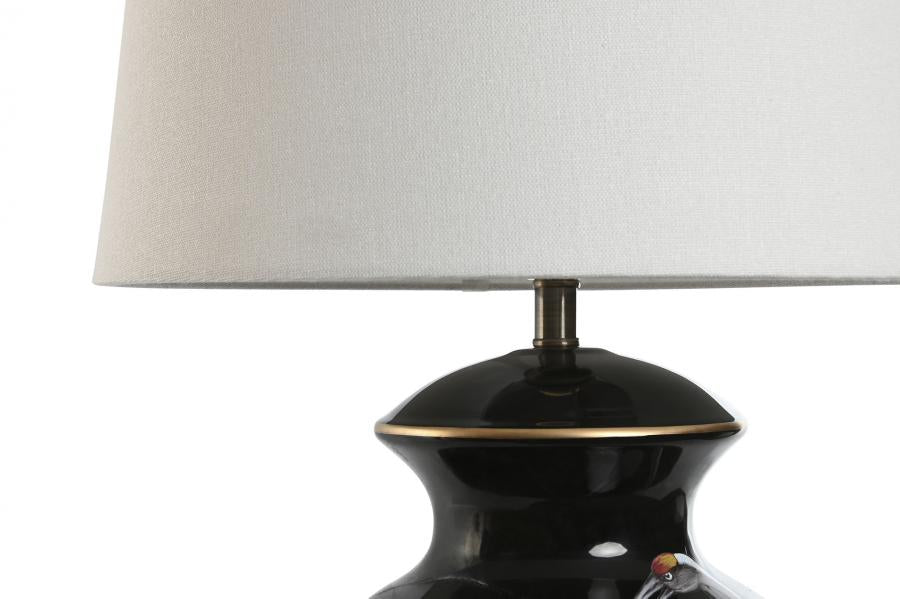 Lampara Sobremesa Ceramica Algodon 40X40X66 Garza