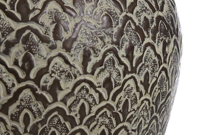 Lampara Sobremesa Aluminio 42X42X62 Patinado Cobre