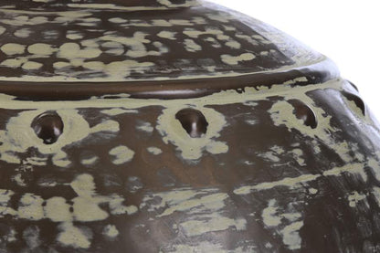 Lampara Sobremesa Aluminio 40X40X55 Patinado Cobre