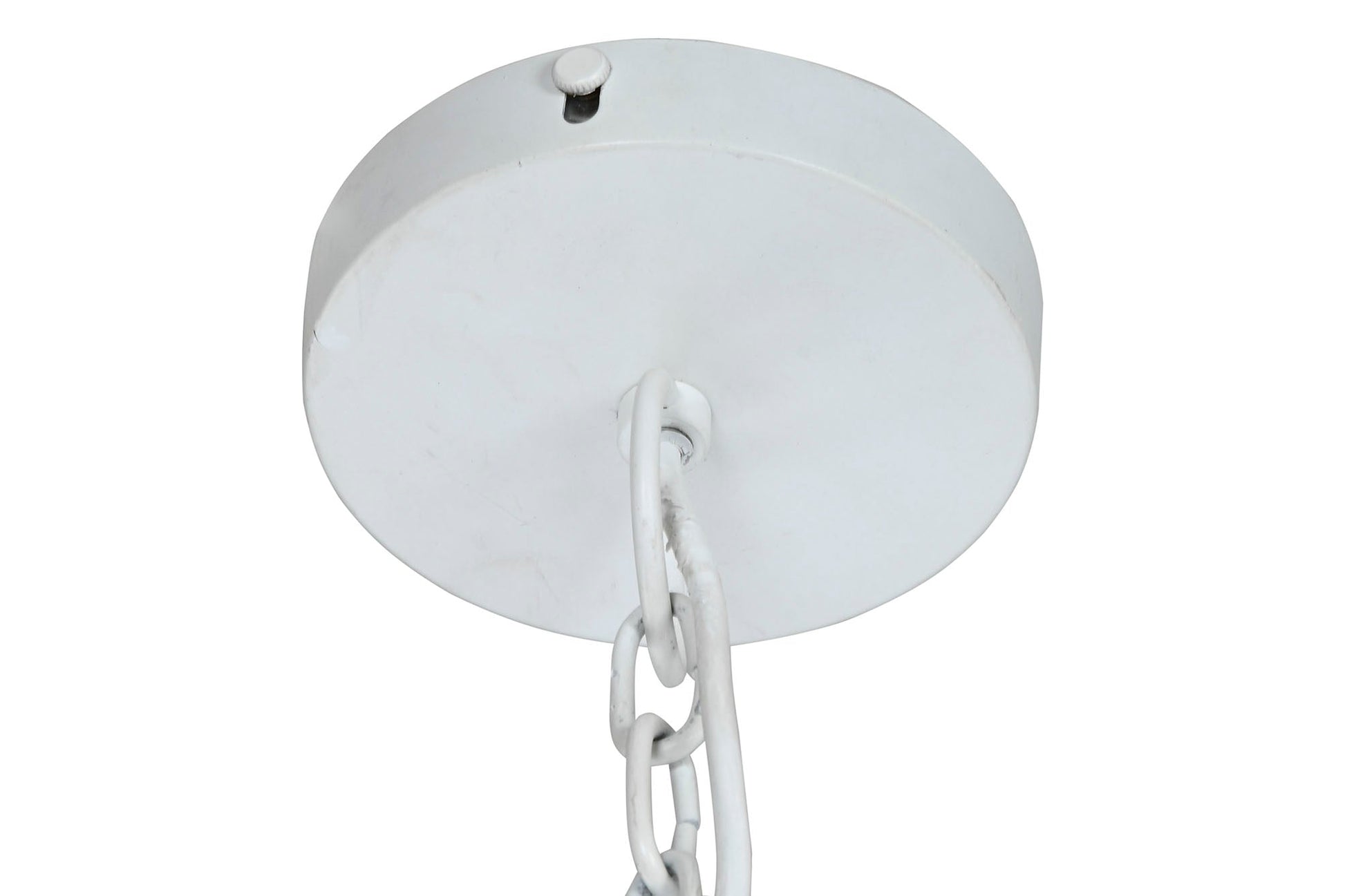 Lampara Techo Hierro 77X77X16 Patinado Blanco