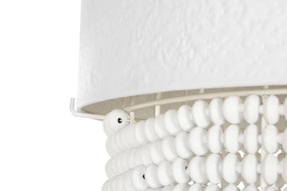 Lampara Techo Hierro Madera 51X60X69 Blanco