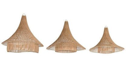 Pantalla Set 3 Ratan 80X80X75 Natural