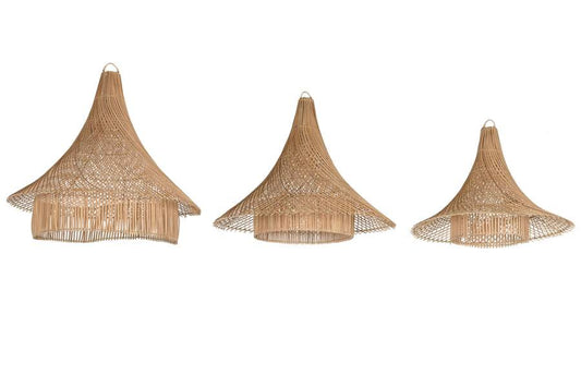 Pantalla Set 3 Ratan 80X80X75 Natural