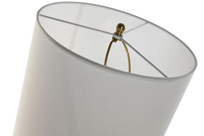 Lampara Sobremesa Hierro Acrilico 35X35X78 Dorado