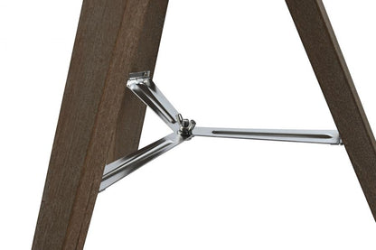 Lampara Sobremesa Madera Algodon 36X36X60 Tripode