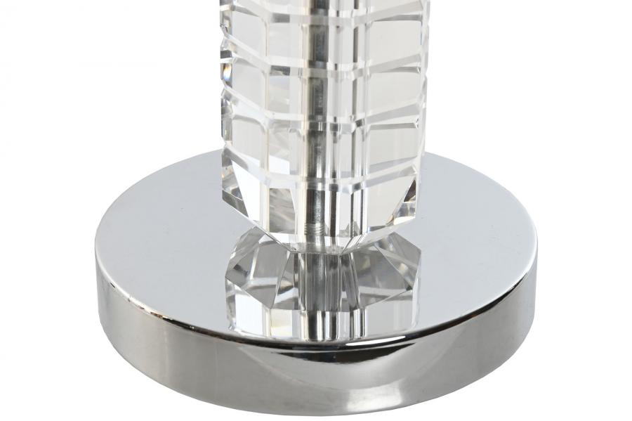 Lampara Sobremesa Cristal Poliester 25X25X42
