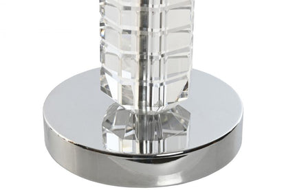 Lampara Sobremesa Cristal Poliester 25X25X42