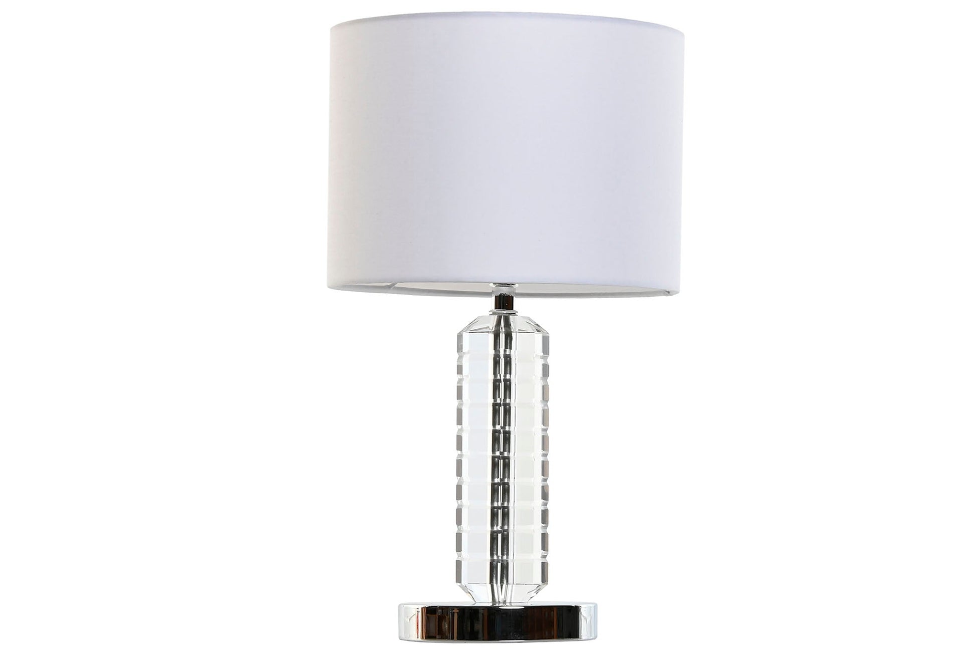Lampara Sobremesa Cristal Poliester 25X25X42