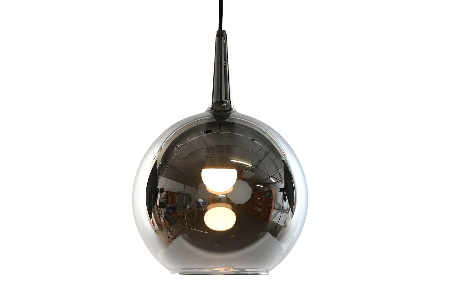 Lampara Techo Cristal 25X25X25 Ahumado