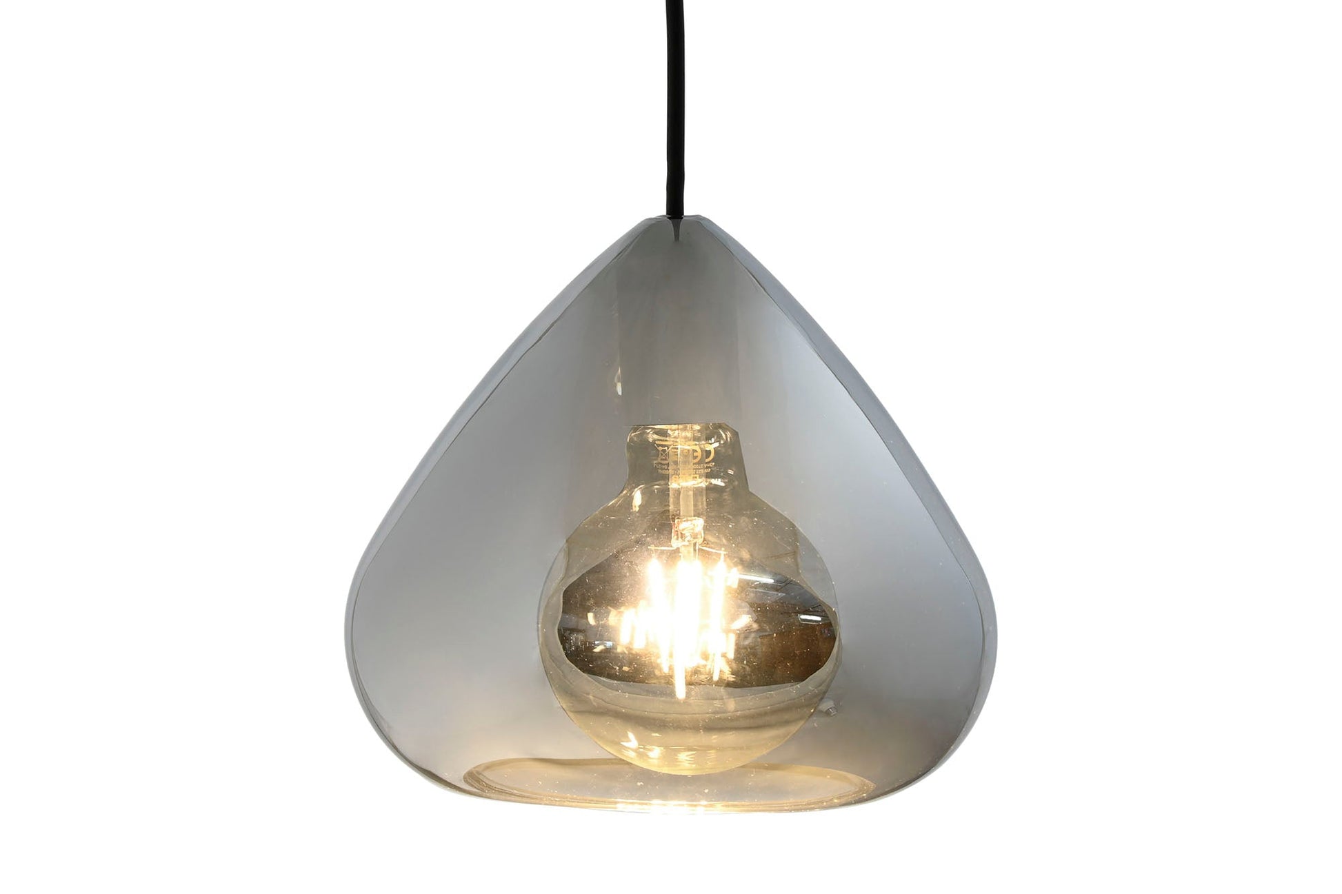 Lampara Techo Cristal 20X20X20 Ahumado