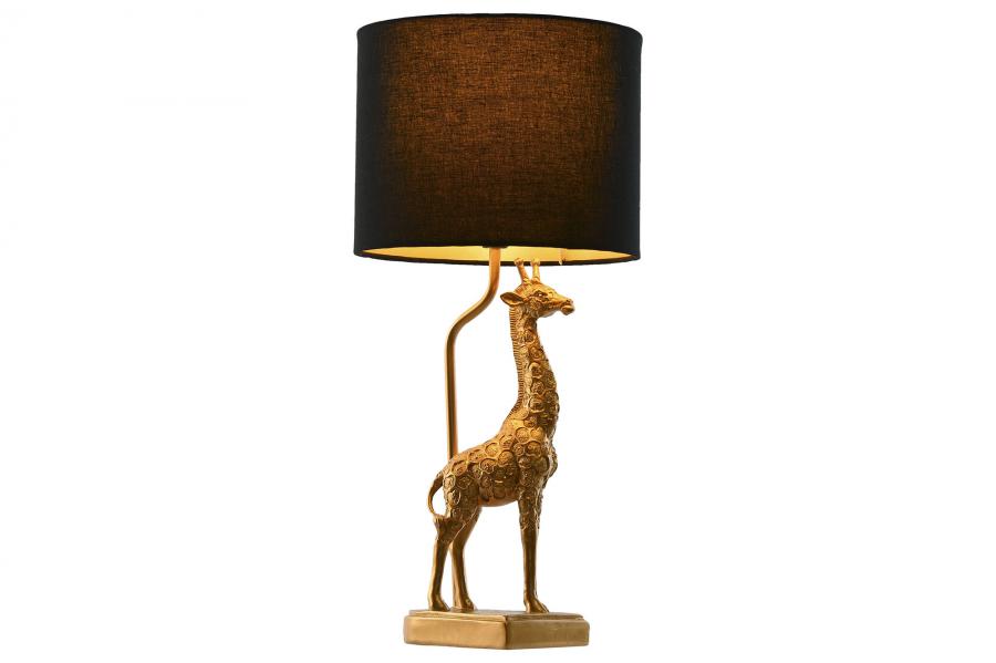 Lampara Sobremesa Resina Poliester 20X20X53 Jirafa